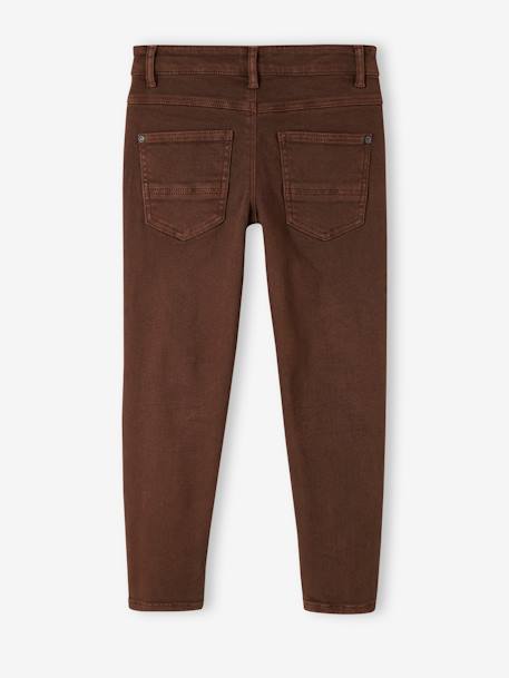 Jungen Slim-Fit-Hose, Hüftweite REGULAR, Bundweite verstellbar beige+dunkelblau+graugrün+grün+hellblau+nachtblau+schokolade+terrakotta farbe 31