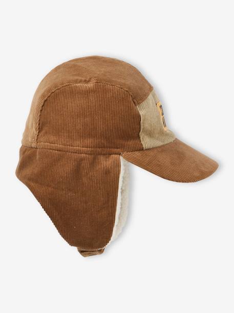 Warme Jungen Fliegermütze beige 4