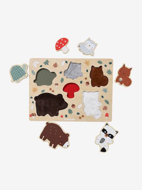 Baby Fühl-Puzzle Holz FSC® - beige+braun - 5