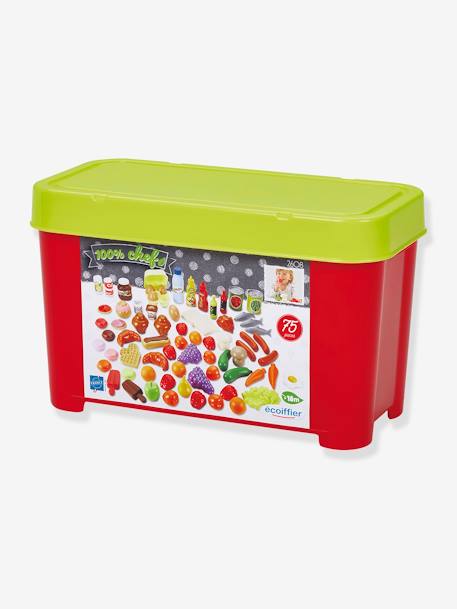 Kinder Lebensmittel-Set ECOIFFIER, 75 Teile rot 2