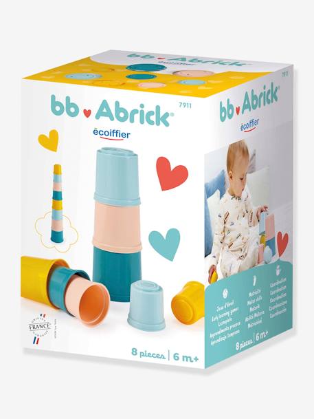 8er-Set Baby Stapeltöpfe ECOIFFIER himmelblau 3