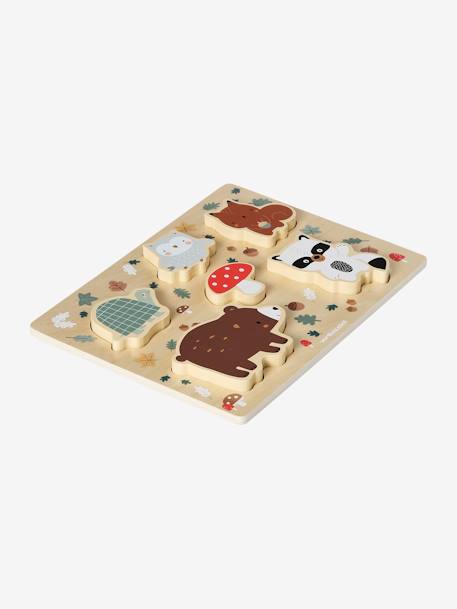 Baby Fühl-Puzzle Holz FSC® - beige+braun - 6