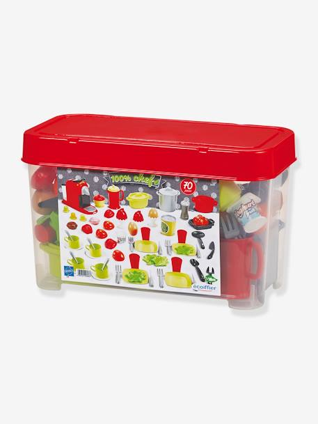 Kinder Spielgeschirr ECOIFFIER, 70 Teile - rot - 2