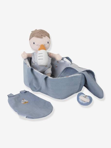 Babypuppen-Set mit Tragetasche LITTLE DUTCH aqua+blau+rosa 7