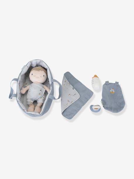 Babypuppen-Set mit Tragetasche LITTLE DUTCH aqua+blau+rosa 9