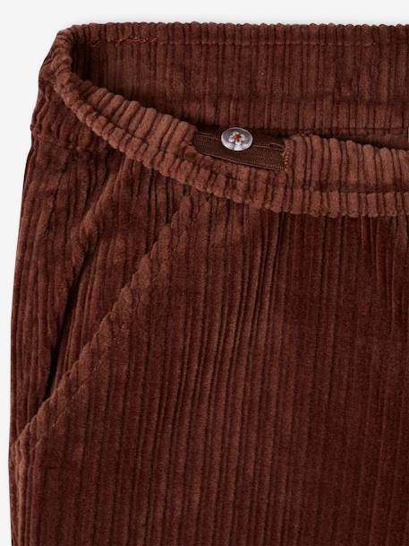 Jungen Cordhose mit Dehnbund karamell+tannengrün 6