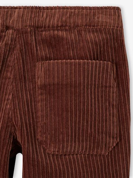 Jungen Cordhose mit Dehnbund karamell+tannengrün 7