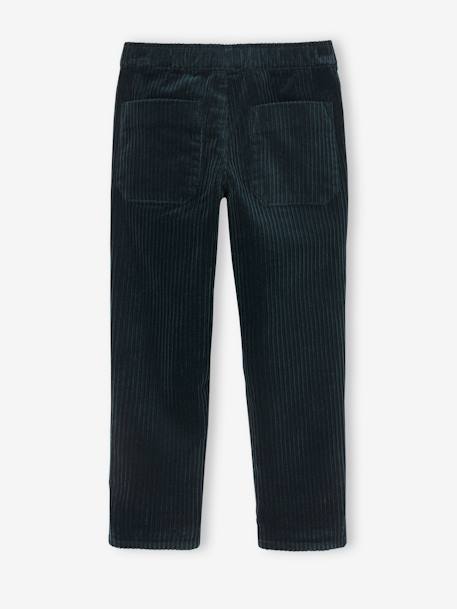 Jungen Cordhose mit Dehnbund karamell+schieferblau+tannengrün 20