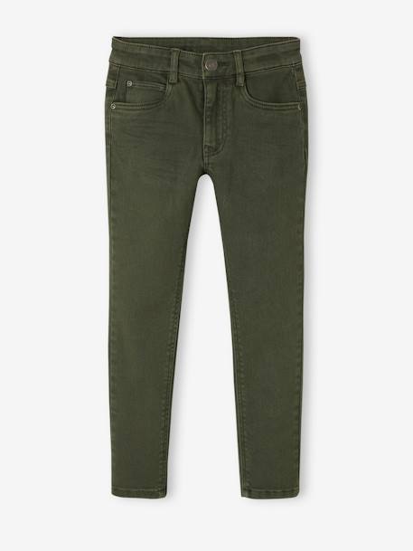 Jungen Slim-Fit-Hose, Hüftweite SLIM, Bundweite verstellbar beige+blau+graugrün+grün+khaki+nachtblau+schokolade+terrakotta farbe 19