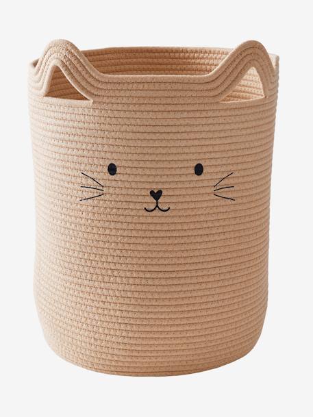 Kinderzimmer Aufbewahrungskorb KATZE beige 1