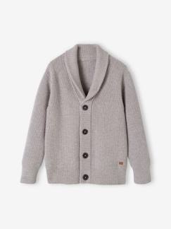 Jungen Strickjacke, Musterstrick Oeko-Tex -  - [numero-image]