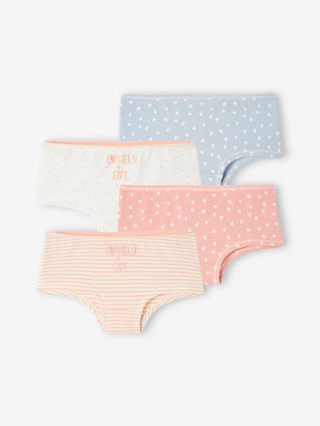 4er-Pack Mädchen Shortys BASIC Oeko-Tex - wollweiß - 1