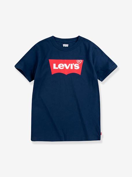 Kinder T-Shirt Batwing Levi's blau+weiß 2