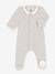 Baby Samt-Strampler PETIT BATEAU grau 1