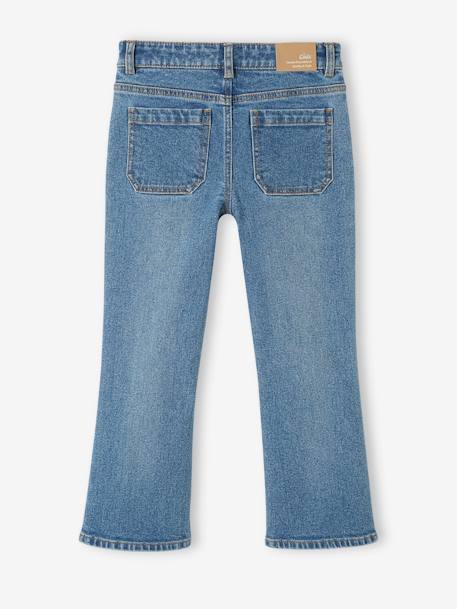 Mädchen Flare-Jeans, 7/8 blue stone+jeansblau 4