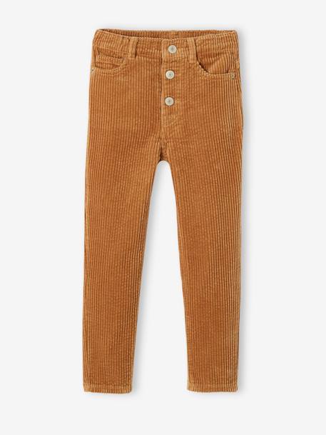 Mädchen Mom-Fit-Cordhose, Hüftweite SLIM - camel - 4