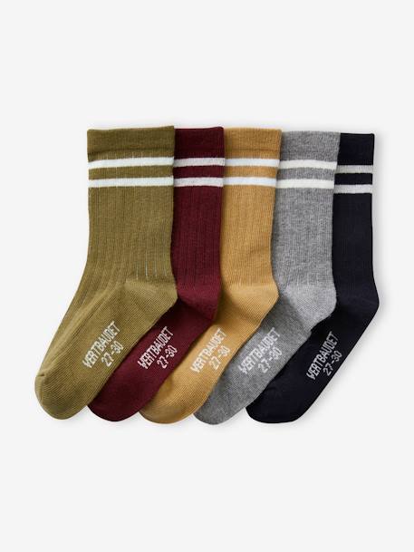 5er-Pack Jungen Socken BASICS Oeko-Tex - khaki - 1