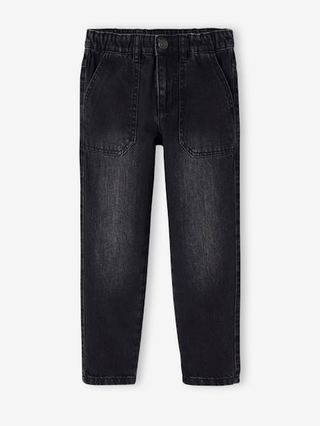 Jungen Worker-Jeans Oeko-Tex blue stone+schwarz denim 8