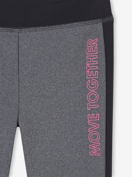 Mädchen Sport-Leggings grau meliert+grün+marine+marine+pudrig rosa 3