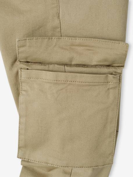 Jungen Cargohose, Hüftweite SLIM - bronze+schiefergrau - 5