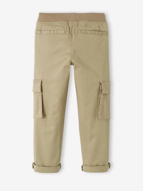 Jungen Cargohose, Hüftweite SLIM - bronze+schiefergrau - 3