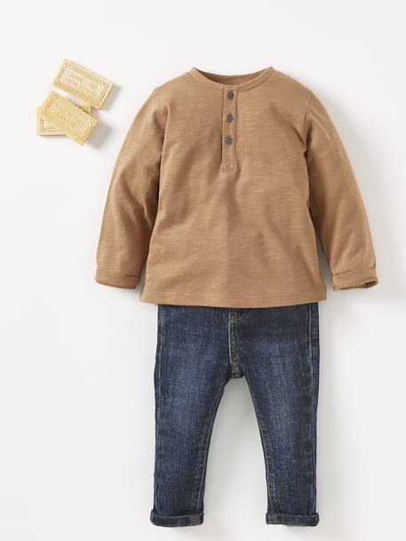 Gerade Baby Jeans BASIC Oeko-Tex, Bundweite verstellbar bleached+dark blue+grauer denim 9