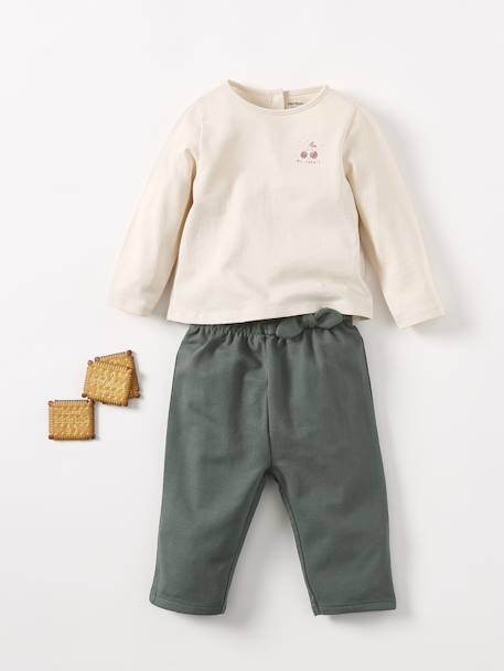 Baby Sweathose, Dehnbund BASIC Oeko-Tex nachtblau+tanne 7