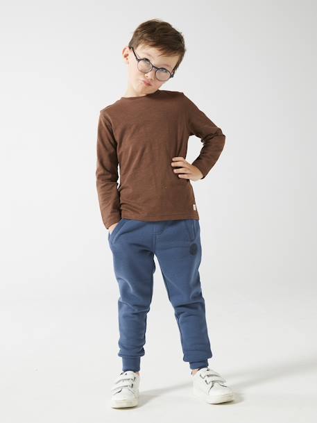 Jungen Sweathose BASIC Oeko-Tex - dunkelblau+grau meliert+marine meliert+schwarz meliert+tannengrün+weiß meliert - 1