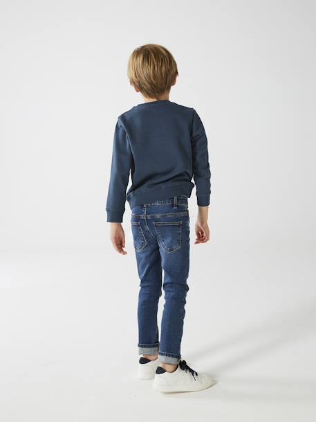 Jungen Slim-Fit-Jeans BASIC, Bundweite verstellbar blue stone 15