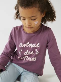 Maedchenkleidung-Shirts & Rollkragenpullover-Shirts-Mädchen Shirt mit Messageprint BASIC Oeko-Tex