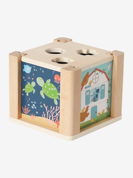 Baby Activity-Würfel Holz FSC® - grün - 5