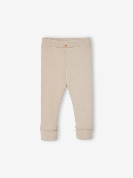 Baby Leggings BASIC Oeko-Tex - beige+cappuccino+goldgelb+marine - 1