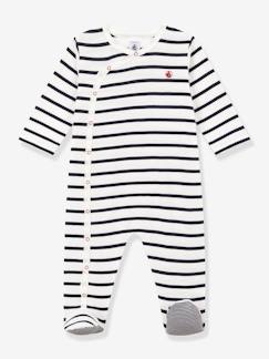 -Baby Ripp-Strampler mit Streifen PETIT BATEAU