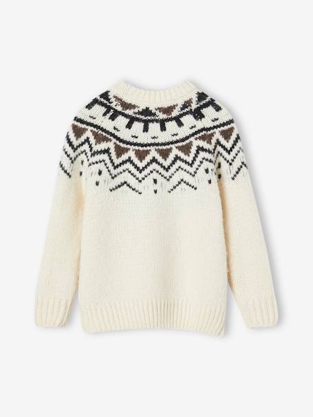 Jungen Jacquard-Pullover - beige - 4