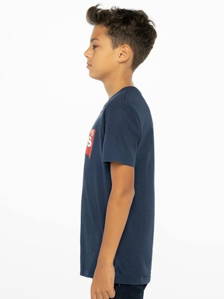 Kinder T-Shirt Batwing Levi's blau+weiß 1