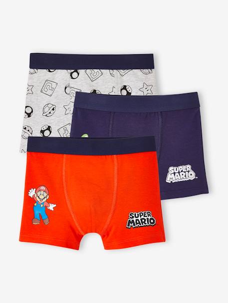 3er-Pack Jungen Boxershorts SUPER MARIO terrakotta farbe 1