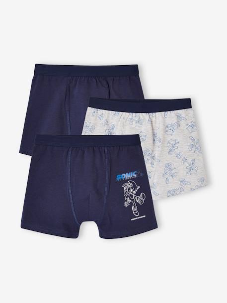 3er-Pack Jungen Boxershorts SONIC marine 1