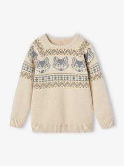 Jungen Pullover, Jacquardmuster Oeko-Tex  [numero-image]