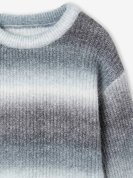 Jungen Pullover mit Farbverlauf grau meliert 4