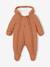 Baby Winter-Overall mit Fleecefutter, Wattierung Recycling-Polyester beige+schokolade 6