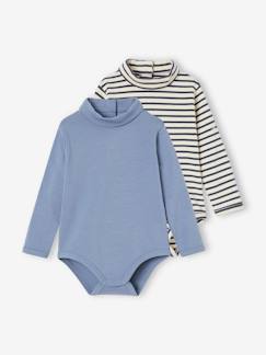 Babymode-Shirts & Rollkragenpullover-Shirts-2er-Pack Baby Bodys mit Rollkragen Oeko-Tex