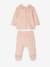 Weihnachtlicher Baby Samt-Schlafanzug Oeko-Tex - pudrig rosa - 2