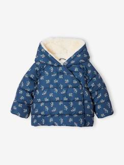 Babymode-Gefütterte Baby Steppjacke, Wickelform, Recycling-Polyester