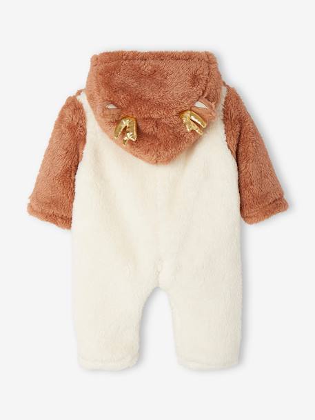 Weihnachtlicher Baby Plüsch-Overall, Rentier - pekannüsse - 2