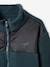 Jungen Fleecejacke mit Wal-Applikation marine+tannengrün 10