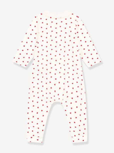 Baby Overall mit Herzen PETIT BATEAU - weiß bedruckt - 2