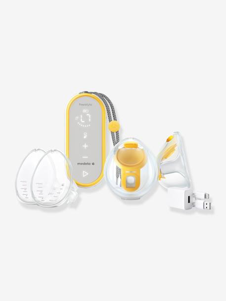 Elektrische freihändige Doppel-Milchpumpe Freestyle Hands Free MEDELA, 21/24 mm transparent 1