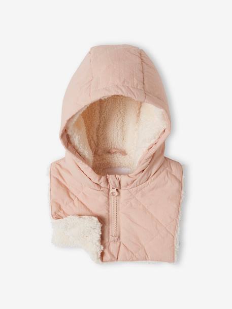 Mädchen Baby Steppjacke mit abnehmbarer Kapuze, Recycling-Polyester - hellrosa - 3