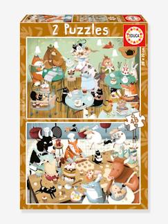 Spielzeug-Lernspielzeug-Puzzles-2 Kinder Puzzles Geschichten aus dem Wald EDUCA, 48 Teile