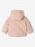 Mädchen Baby Steppjacke mit abnehmbarer Kapuze, Recycling-Polyester hellrosa 5